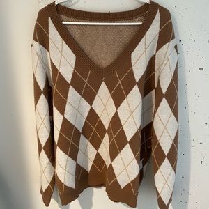 Oversized Pattern Sweater